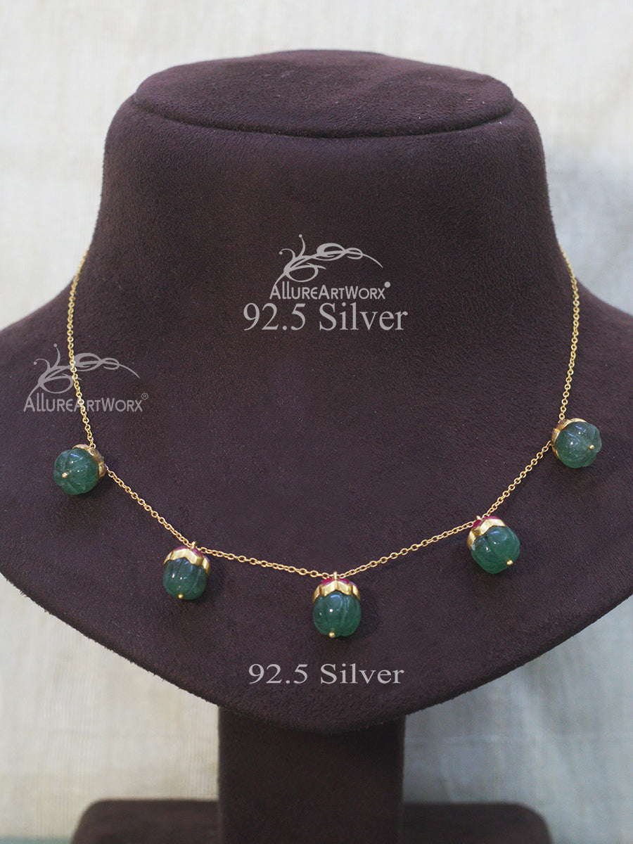Calanthe Silver Neckpiece(Preorder)